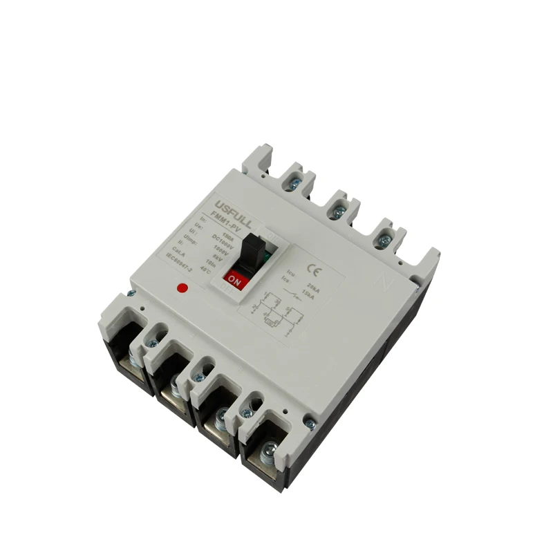 USFULL Solar PV DC Moulded Case Circuit Breaker MCCB 125-630A 2/3/4Pole  1000VDC 1500VDC DC MCCB