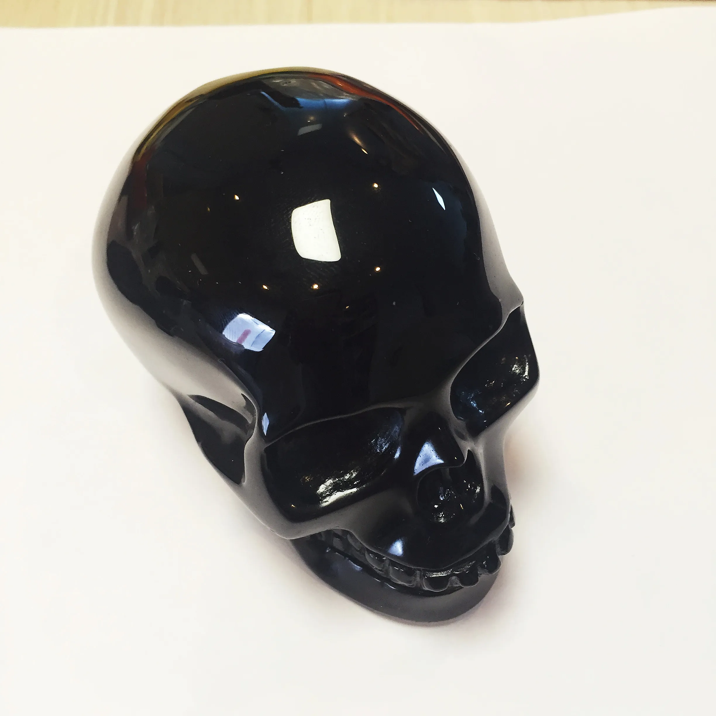 Wholesale natural black Obsidian Natural Gemstone head skulls crystals healing stones for sale