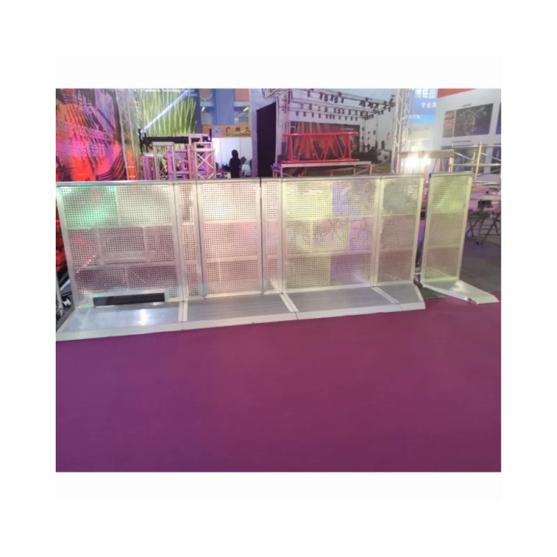 Aluminium Podium Concert Crash Barricades Event Safety Crowd Control Barrier Fences Mojo Barrier Hire