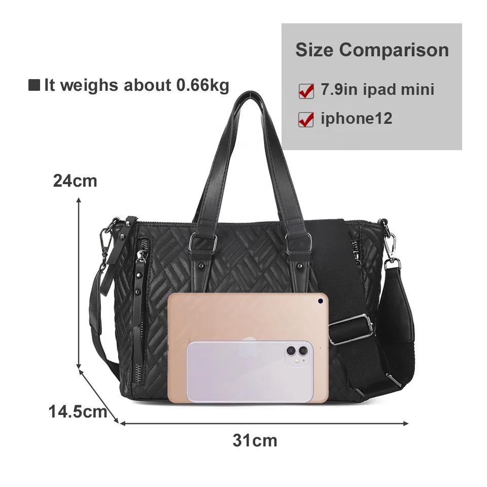 HEC New Arrival Fashion Designer Women Handbag Wholesale Trend Big Capacity Pu Leather Material Ladies Purse