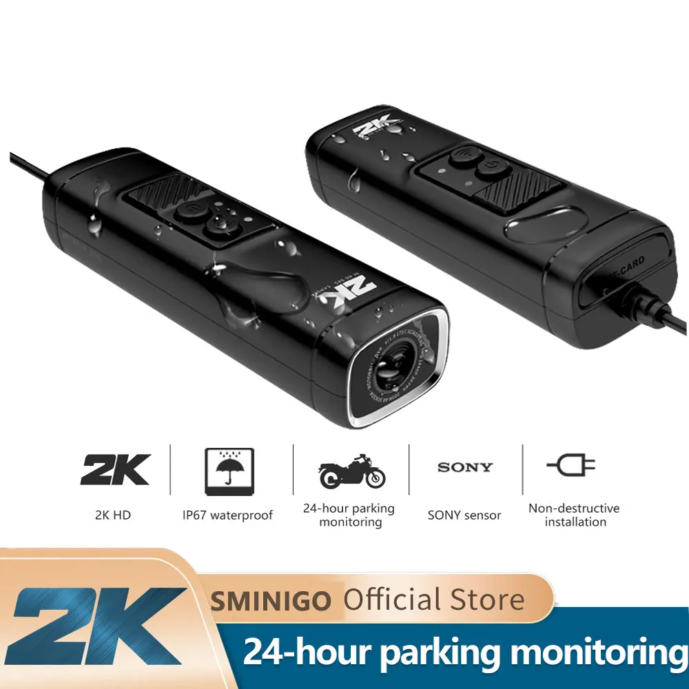 M1 waterproof motorcycle driving recorder HD 2K Electric bicycle camera video recorder OEM factory motorcycle 1440P camera