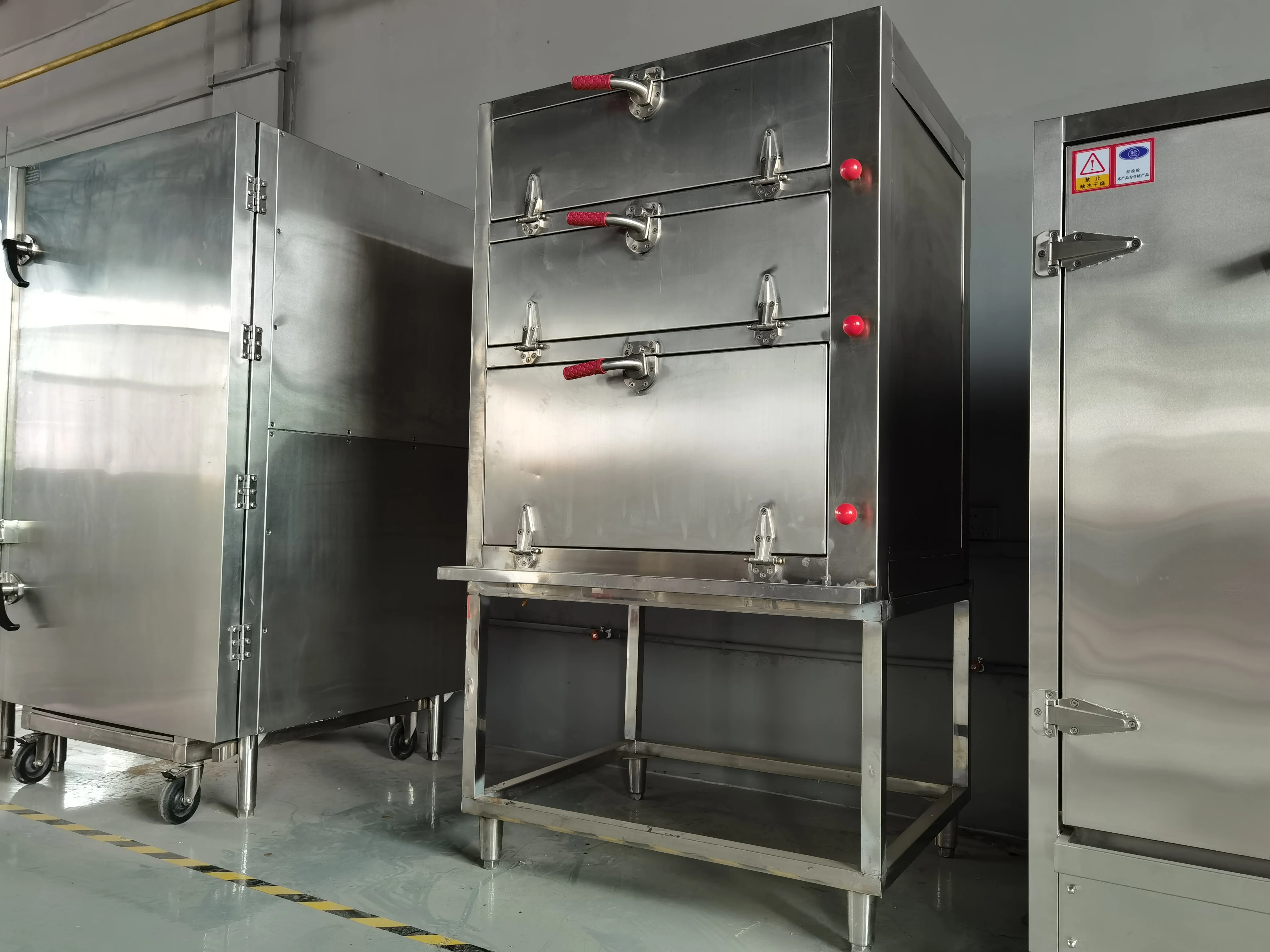 China Wholesale Kitchen Manufacturing Machine Three Layer Metal Industrial Rice Steamer Commercial Use