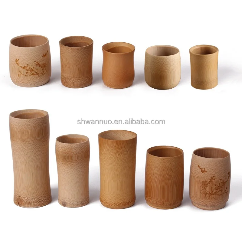 Natural  eco friendly bamboo tea coffee bamboo cups with cheap price