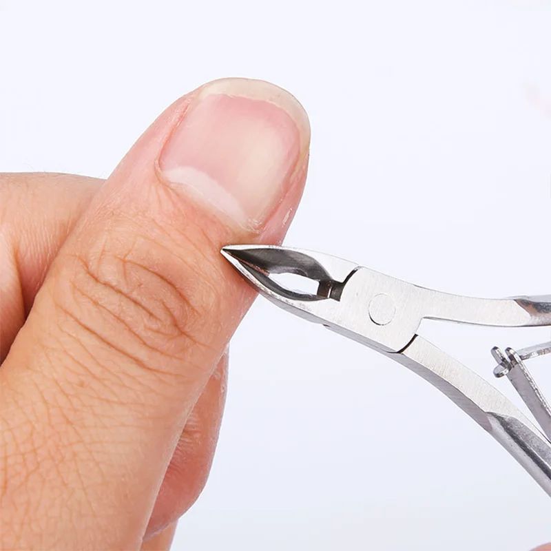 Hot selling stainless steel 8712 dead skin forceps single fork dead skin scissors beauty forceps manicure tools manicure tools