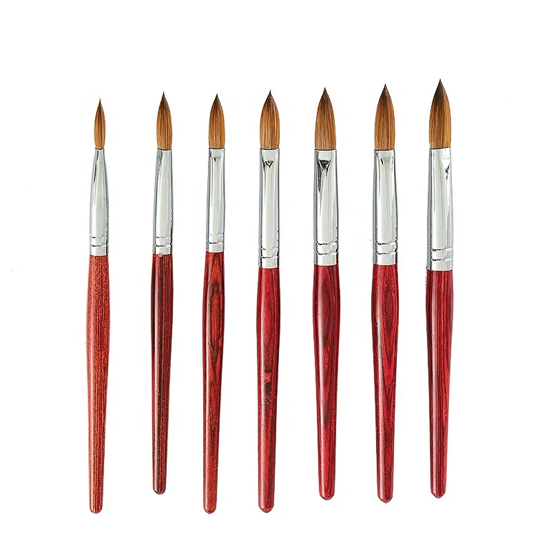 Колонка соболиная, 1 шт., № 2/4/6/8/10/12/14/16/18/20, Кисть Акриловая для рисования ногтей «сделай сам»