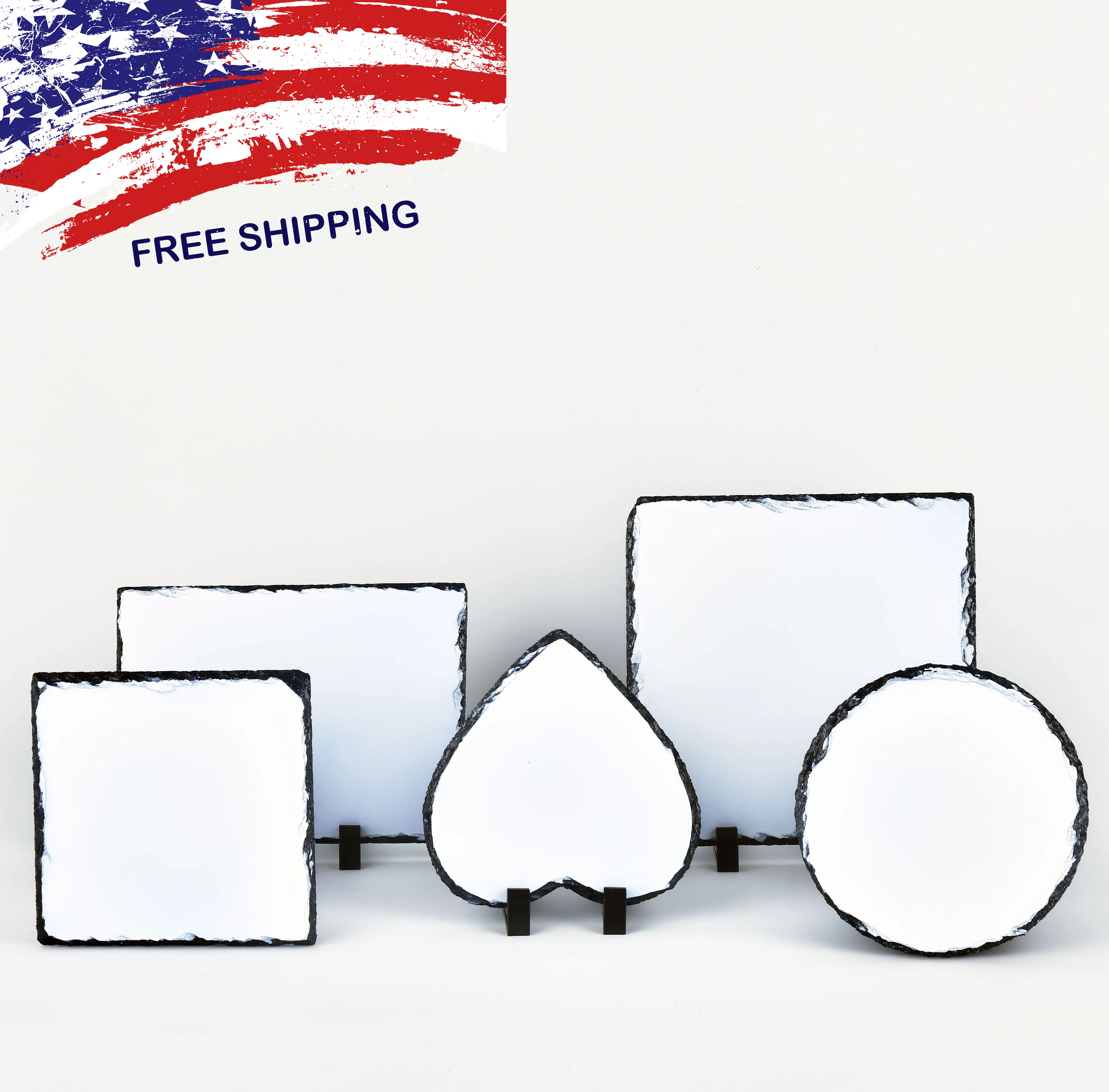 Hot Selling Rectangle Sublimation Blanks Photo Slate Custom Home Decoration Modern Photo Printing Slate Plate Rock Slate