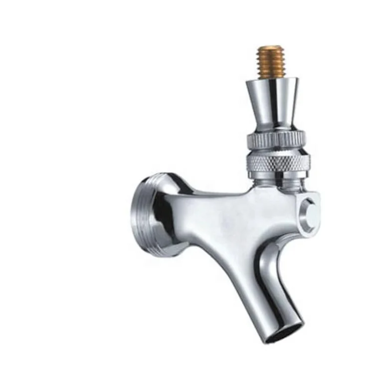 Beer Adjustable Faucet Include Beer Faucet Flow Controller Chrome Plating Shank Tap for Home Brew