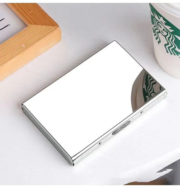 Wholesale Custom stainless steel Credit Card Holder with PVC Money Clip