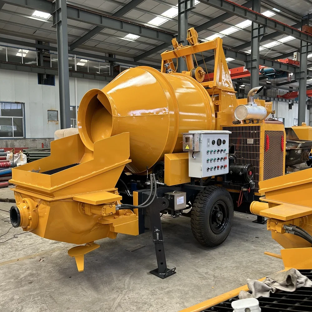 Advanced Designed cement mini concrete pump and mixer price/concrete mixer and concrete pump for construction works