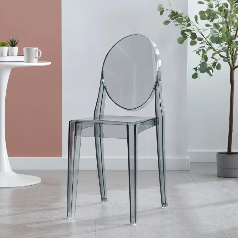 Wholesale Modern Armless Stackable Wedding Party Plastic Crystal Acrylic Transparent Clear Ghost Chair for Event