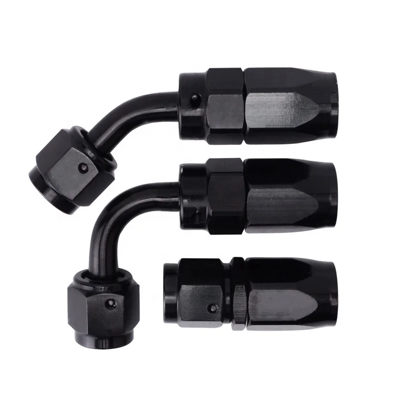 Universal Aluminum AN4 45/90/180 degree AN Fitting Swivel Fuel Line Hose End Fitting Joint