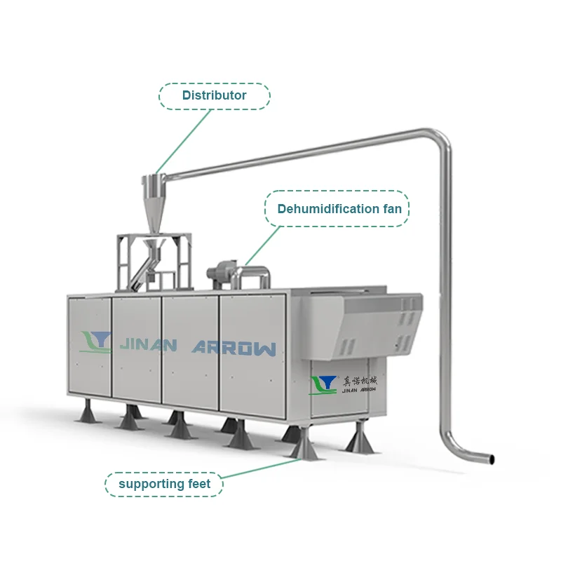 high quality pre-drying pellet snacks food  rice vibrating dryer machine