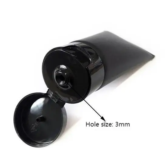 White Black Glossy Or Frosted Skincare Cleanser Squeeze With Screw Cap Soft Tube