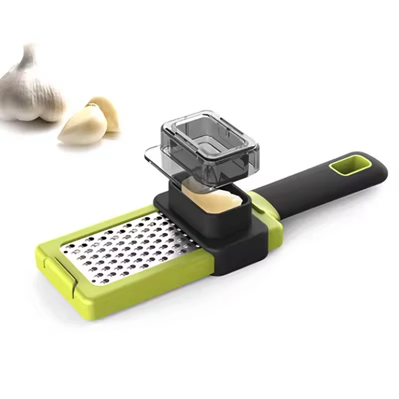 Garlic Press Ginger Knife Stainless Steel Plastic Kitchen Multi-Function Grater Household Expenses Cooking Equipment