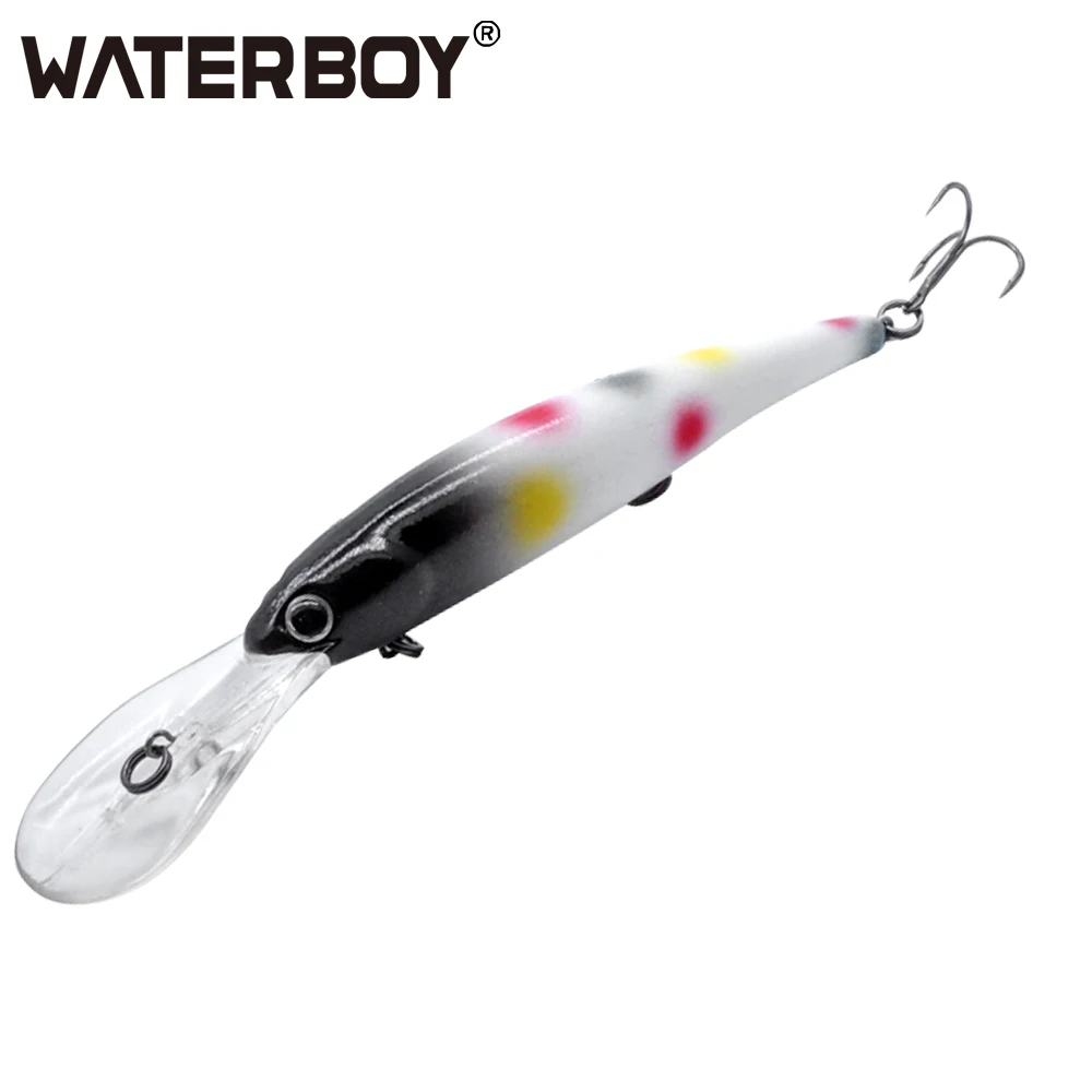 WATERBOY Long Lip Plastic Fishing Hard Lure 12cm 20g Pesca Isca Artificial Fish Minnow Lure Swim Bait