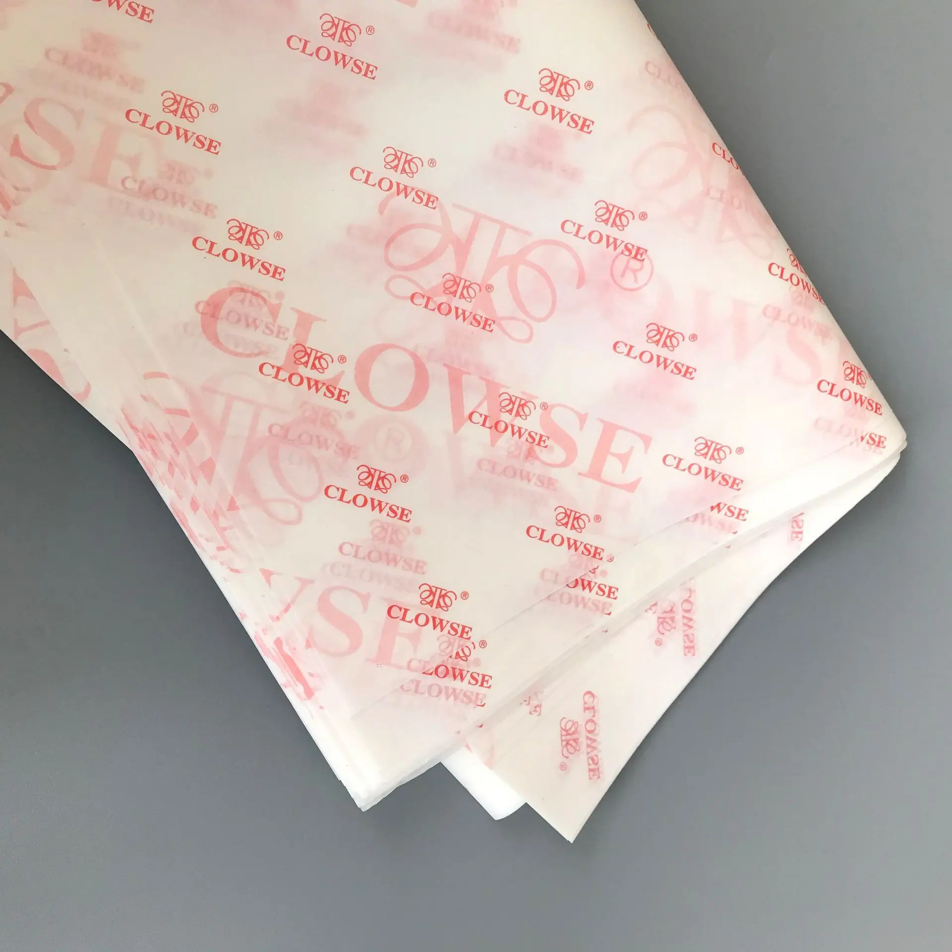 
Custom Logo Printed Pink Tissue Wrapping Paper Clothes Shoes Packaging Paper 