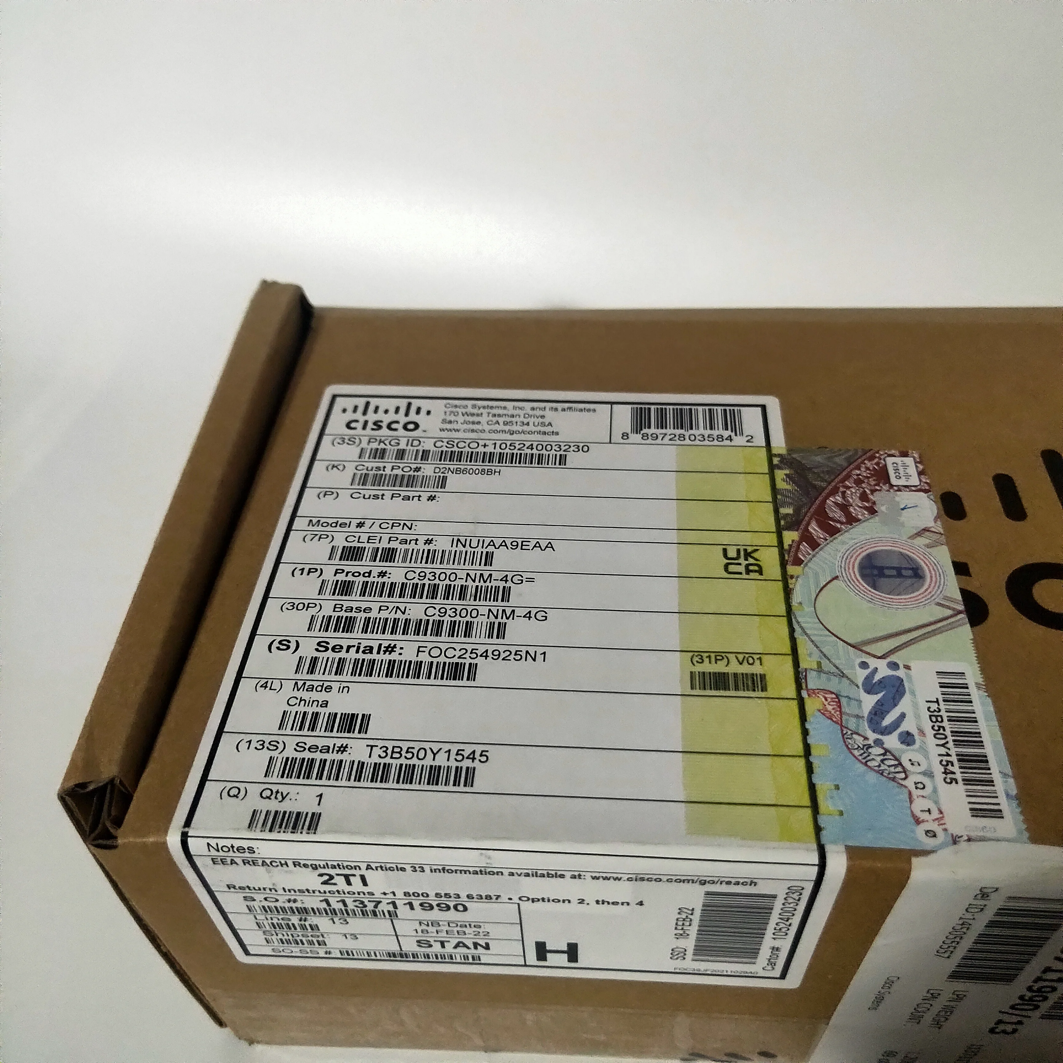 CISCOCatalyst 9300 4 x 1GE  Network Module C9300-NM-4G