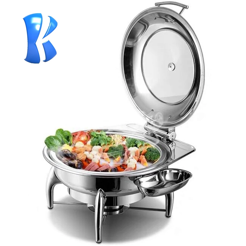 OKEY restaurant Hydraulic equipment unique stainless steel  buffet food warmer chaffing dishes for catering