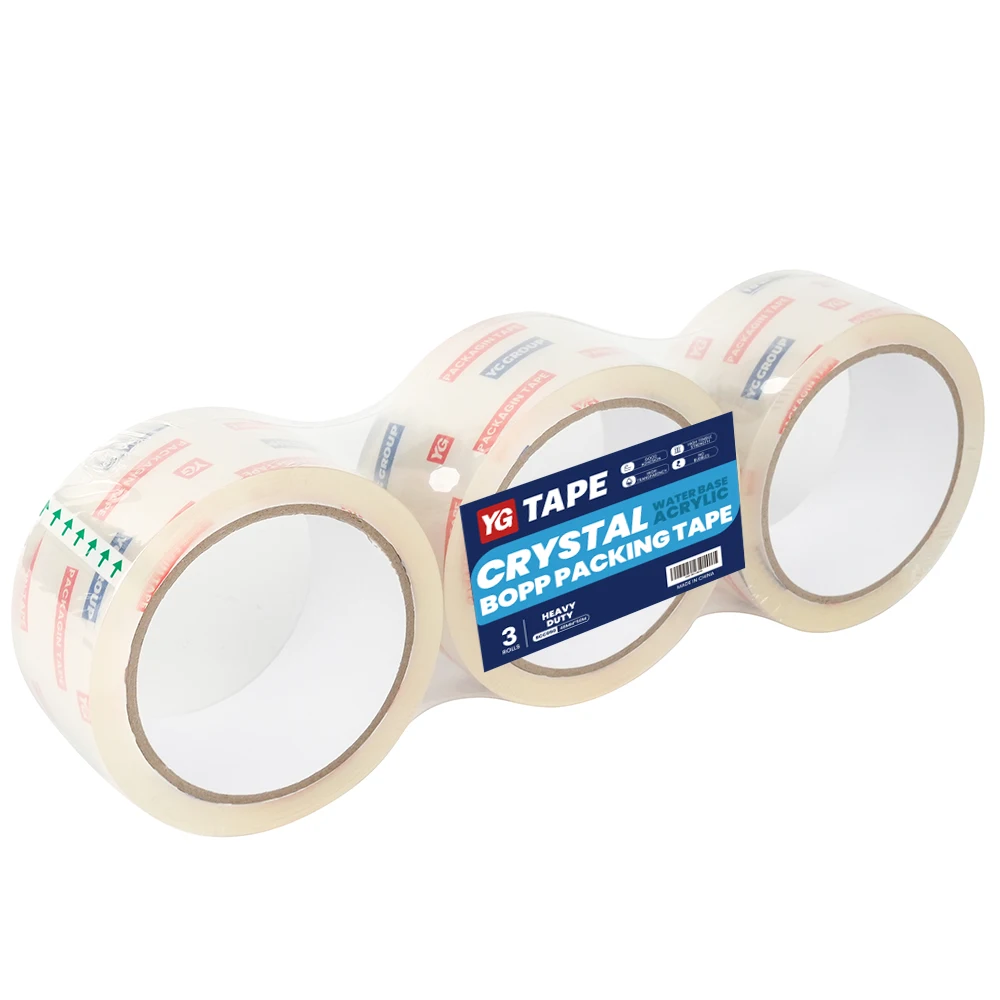 Good Price Bopp Carton Sealing Packing Tape Crystal Clear Adhesive  2 Inch High Quality Super Clear Bopp Tape