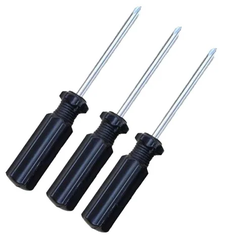 Factory direct selling mini 3-inch cross screwdriver toy assembly distribution plastic handle screwdriver wholesale