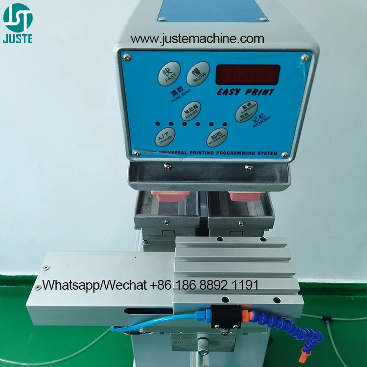 Two Color Pad Printer Automatic Pad Printing Machine For Stick Fabric Robot Round Bottle Dinning Table Mat Pad Silicone Syringle