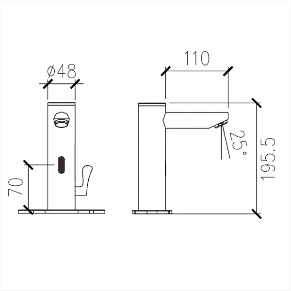 NZMAN 2023 Solid Brass Automatic mixer infrared adapter tap water wash saver tap touchless sensor faucet for bathroom basin sink