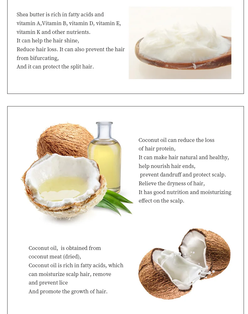 
private label natural organic hair care shampoo anti dandruff Shea butter coconut shampoo 