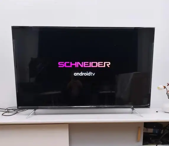 classic french brand schneider smart tv new arrival special design 4k 50inch android system high reputation most cost effective