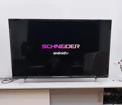 classic french brand schneider smart tv new arrival special design 4k 50inch android system high reputation most cost effective