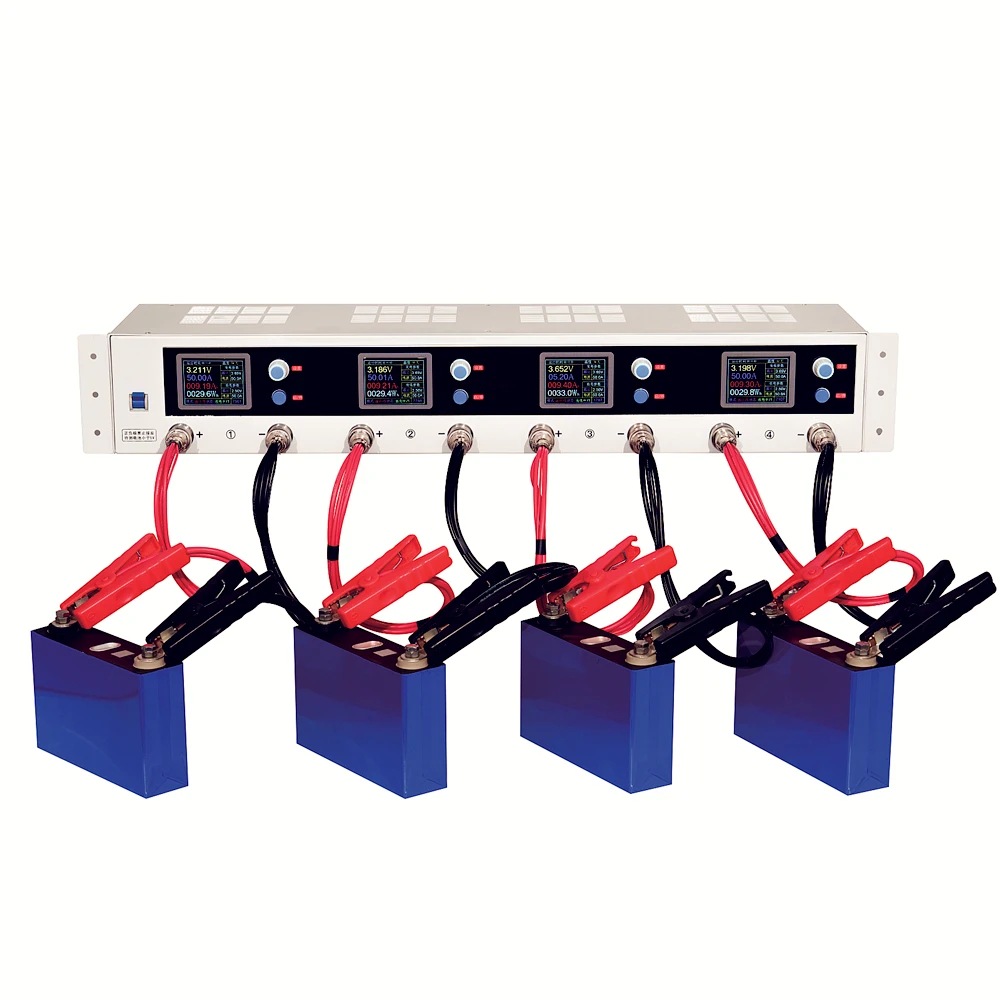 5V1A 5A 10A 20A 50A 4 Channel Large capacity single lithium battery cell  Charge and Discharge cycle Tester YPSDZ-0550-4