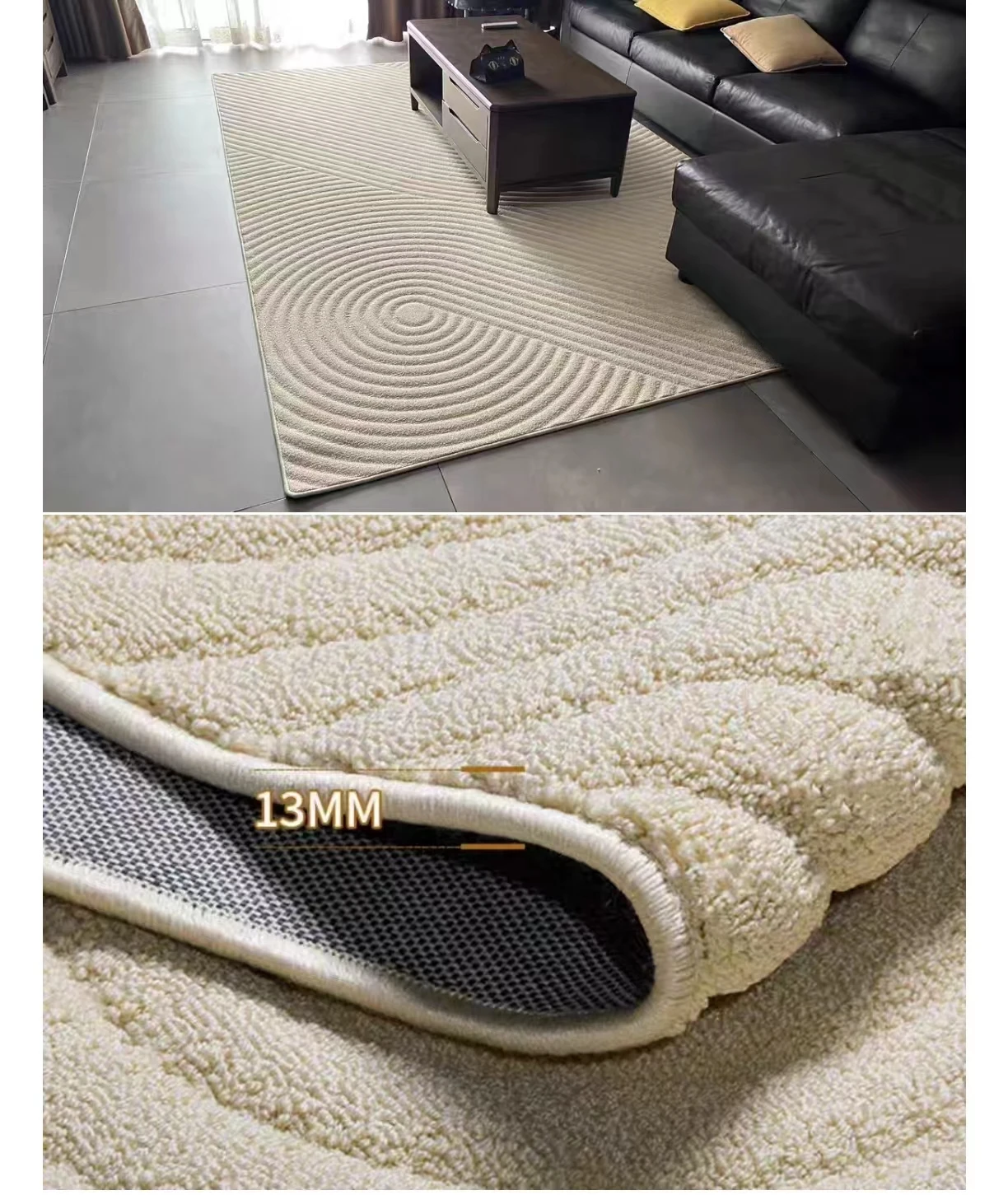 2024 Hot Selling Luxury Polypropylene Home Carpet Stain and Waterproof Area Rug for Living Room