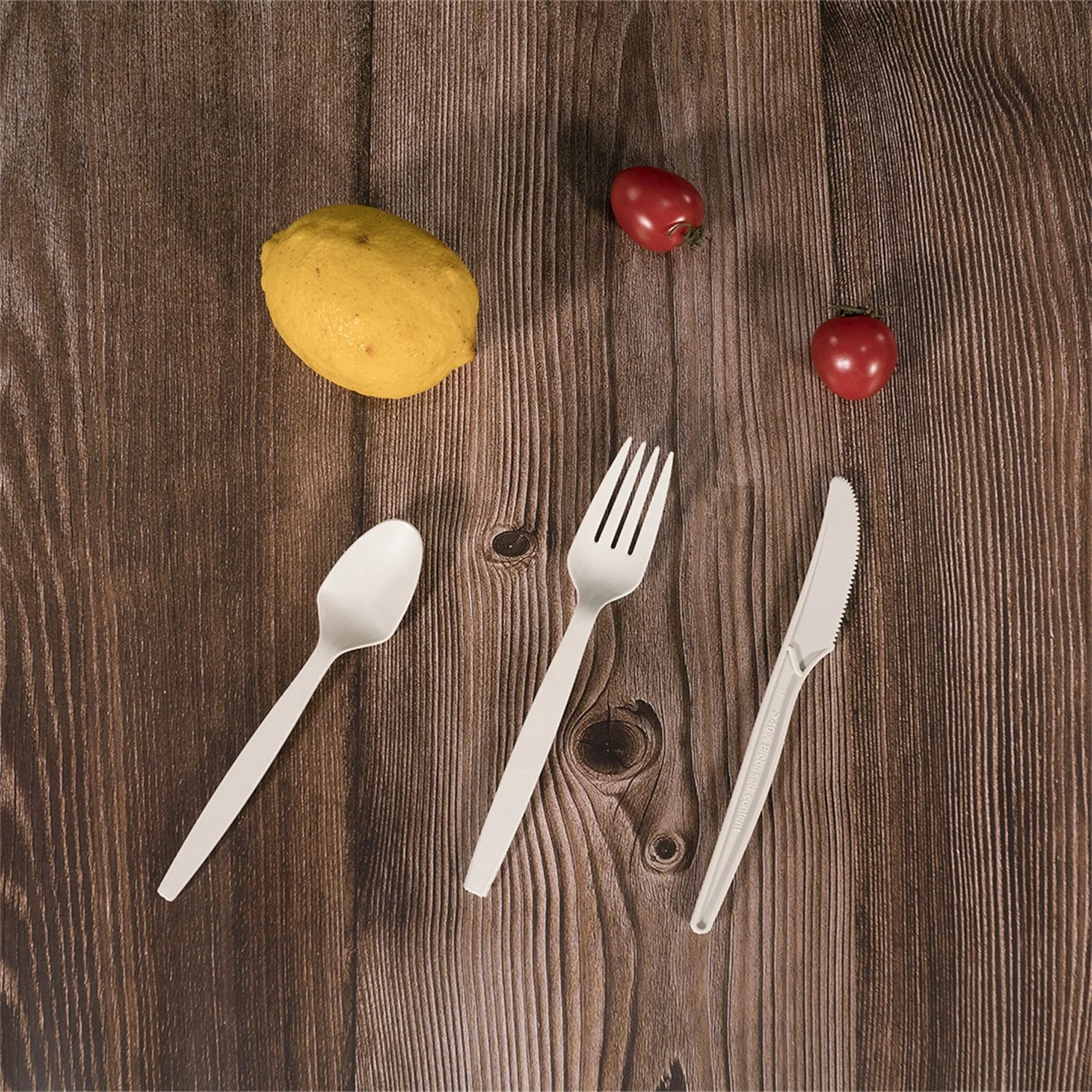 Custom packaging corn starch biodegradable spork compostable disposable utensils fork
