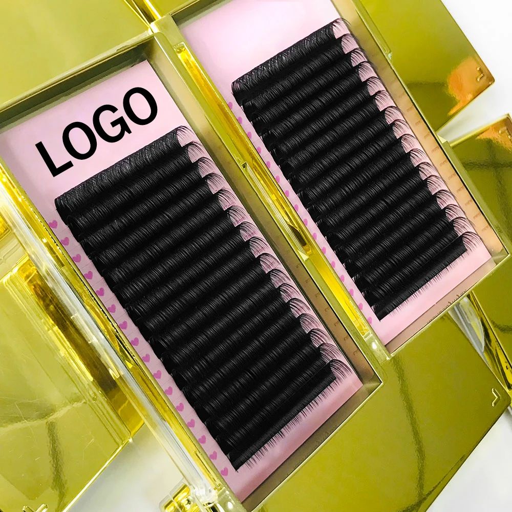 Handmade Cashmere 0.03 0.05 0.07 Individual Lashes Extension Hot Selling Classic Volume Matte Black Lash Eyelashes Extension