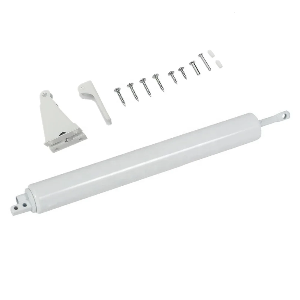 Door And Window Heavy Duty Pneumatic Closer, White