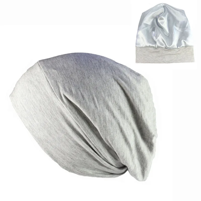 Custom Soft Silk Satin Lined Sleeping Hair Bonnet Hat Undercap Underscarf for