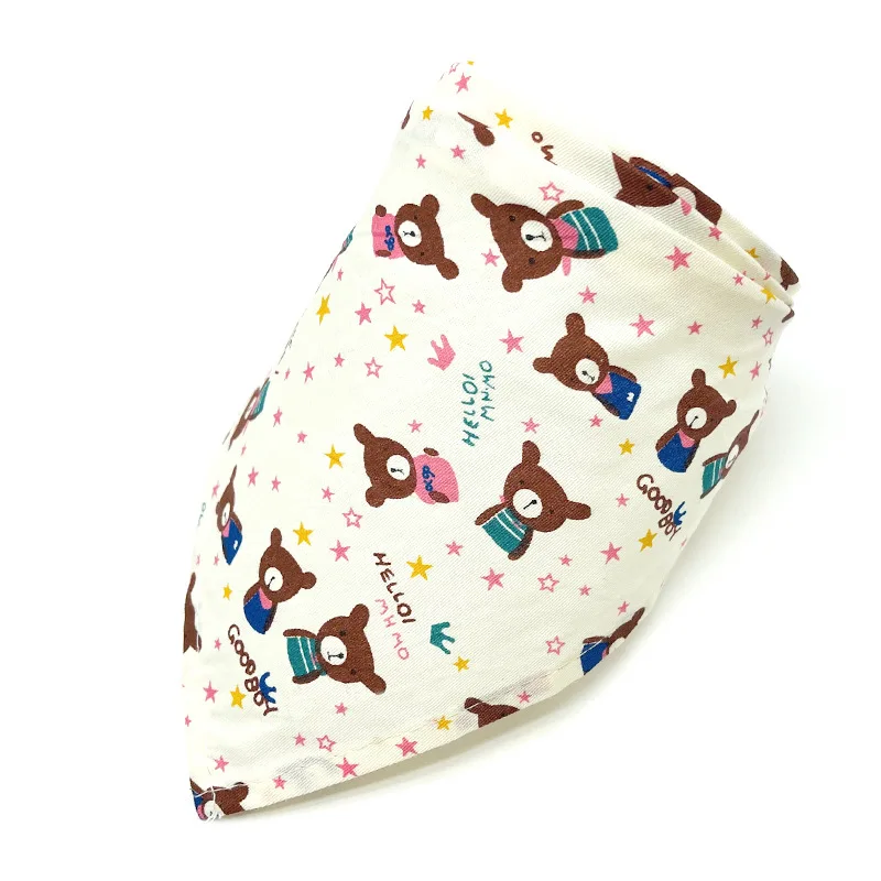 Manufacturer wholesale design pattern printed cotton pet accessories dog bandanas