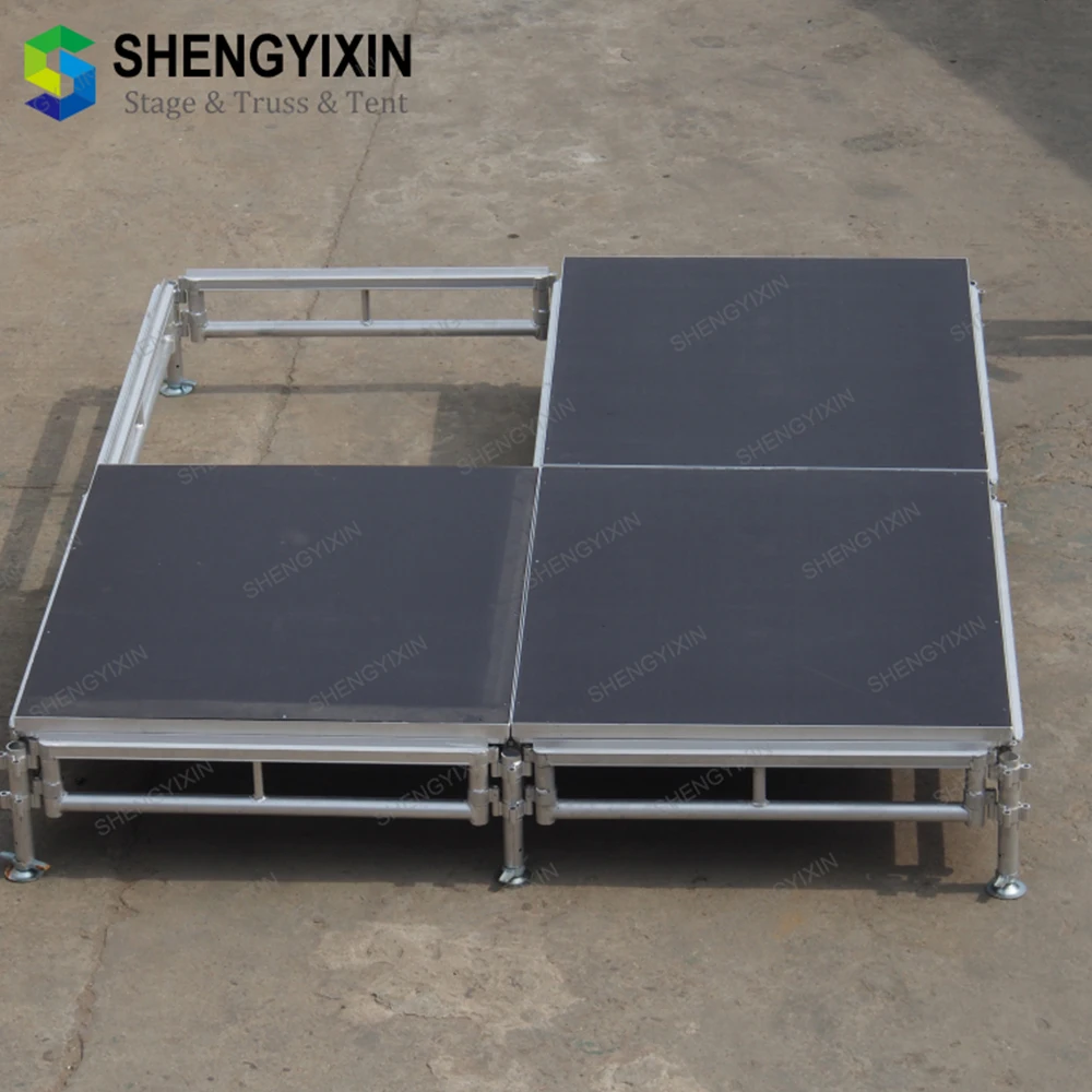 Bravo clear Setup Diy Portable Double Rod Concert Moving Digital Keyboard Show Stage with