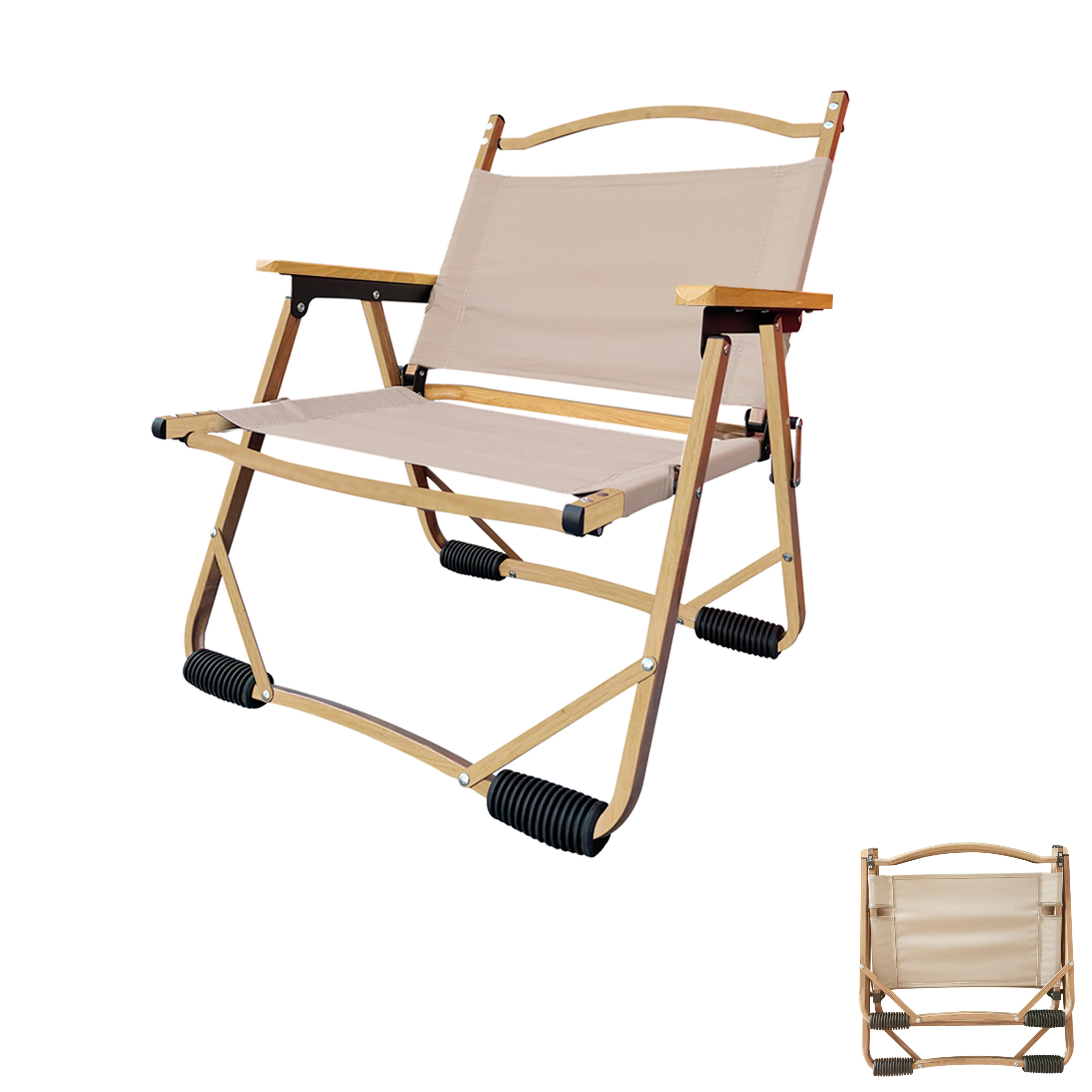 Outdoor furniture wood kermit chair  aluminum portable folding camping chair