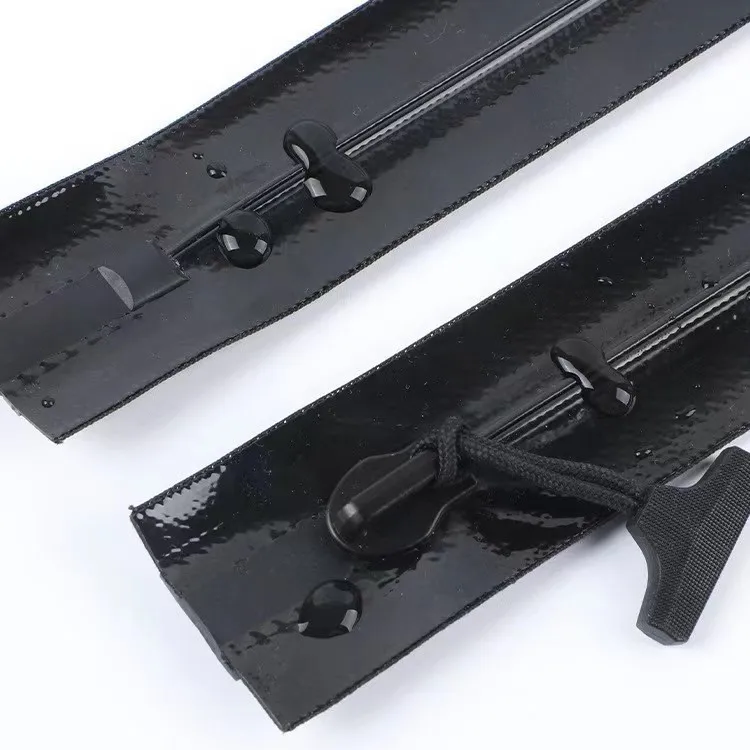 Custom high quality zipper waterproof PU waterproof zipper seal waterproof Nylon zipper