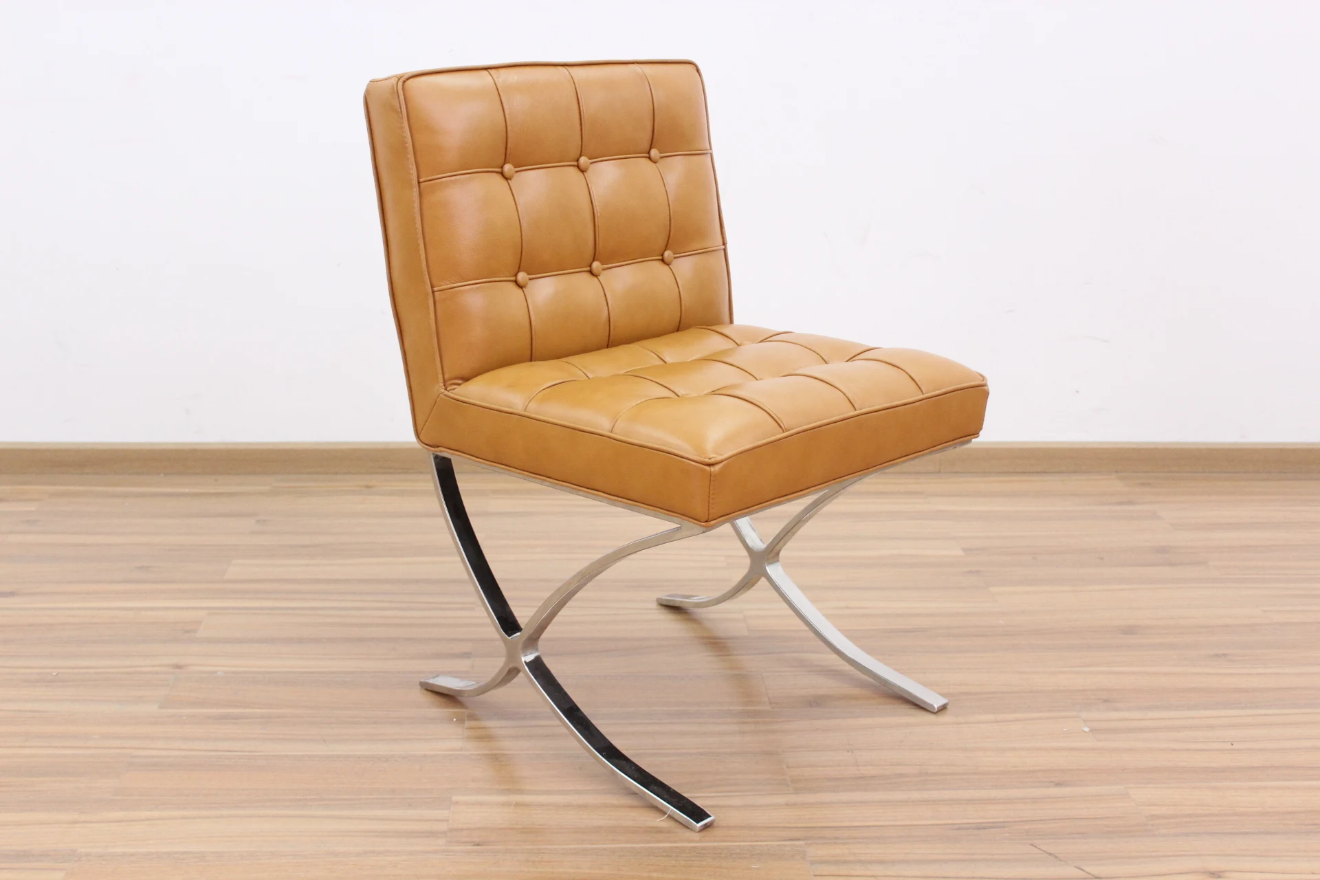 Tufty leather dining chair mid century dining chair