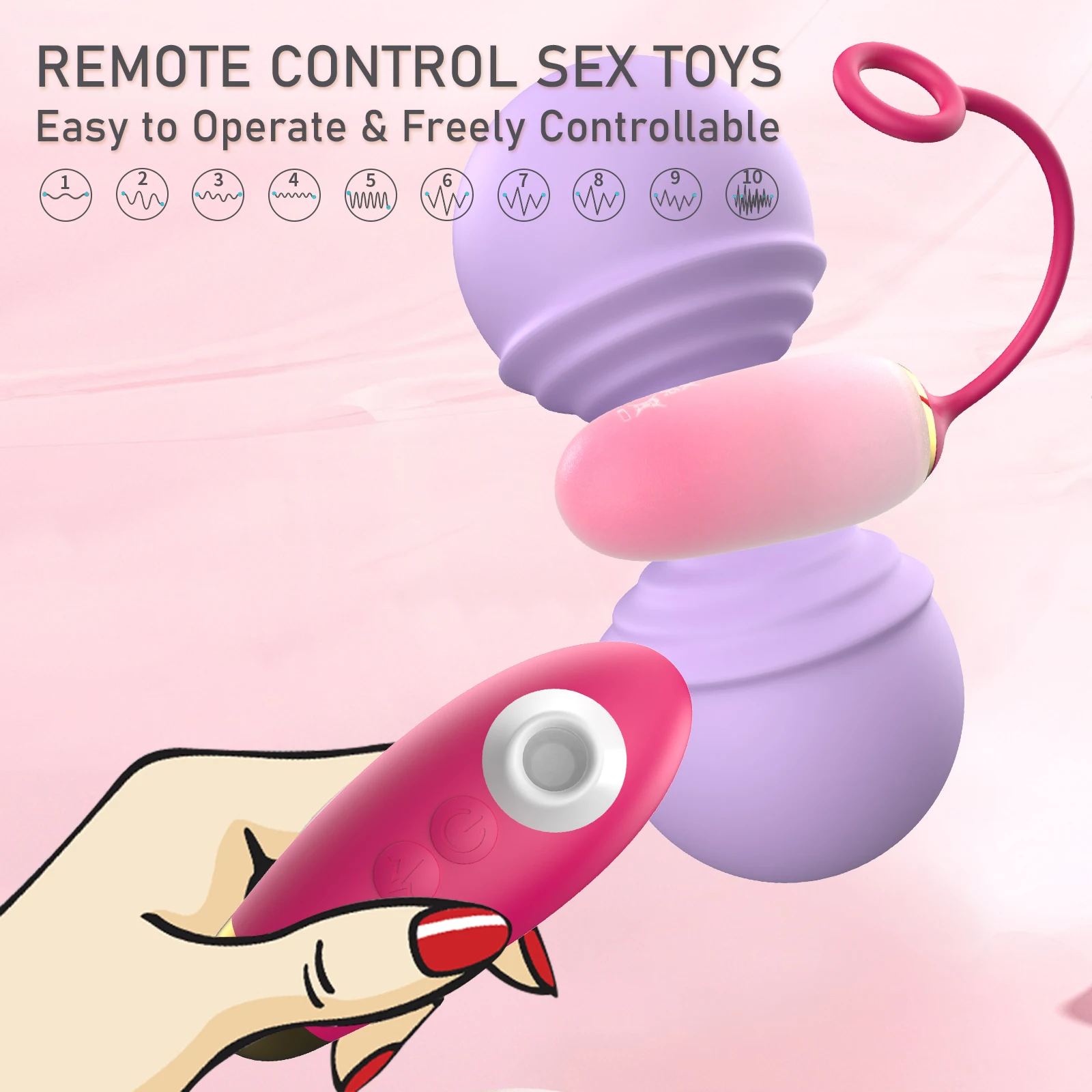 Music App Remote Control Intelligent Wholesale Wireless Clitoral Hot Stimulate Orgasm 9 Speed G-Spot Egg Vibrator for Women