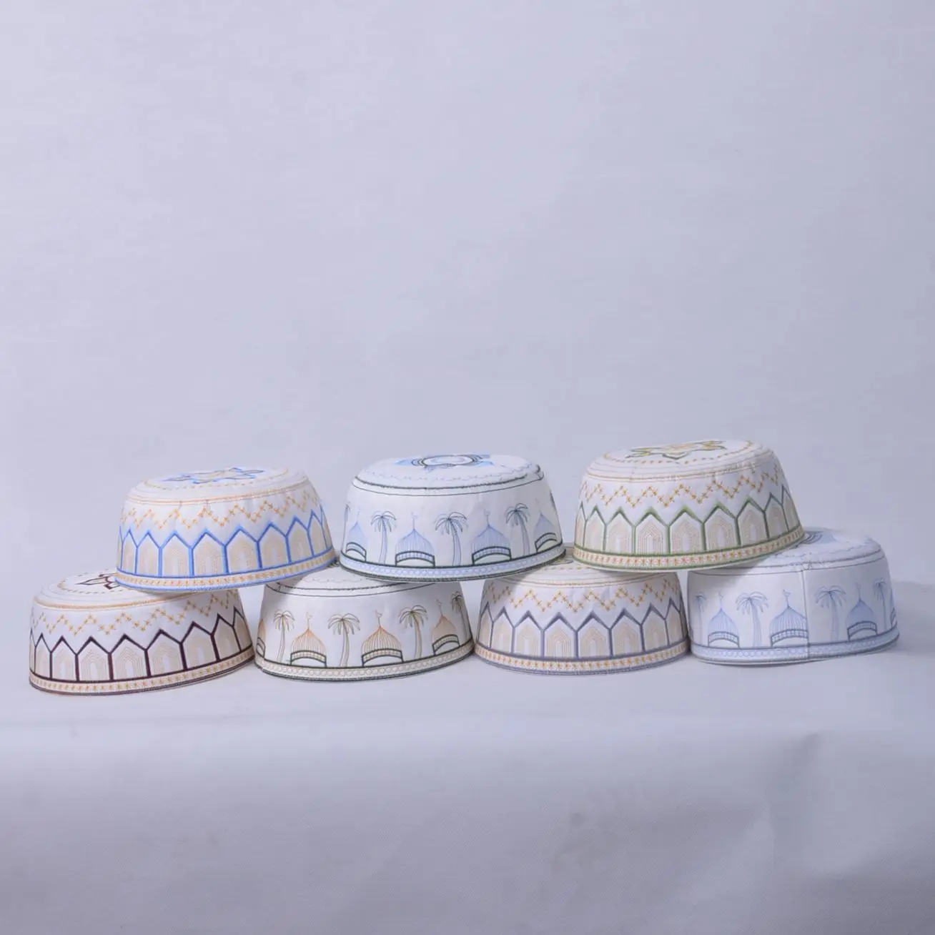 New Style Muslim Turkish Arabic Men Embroidery Muslim Prayer Hat Islamic Kufi Hat