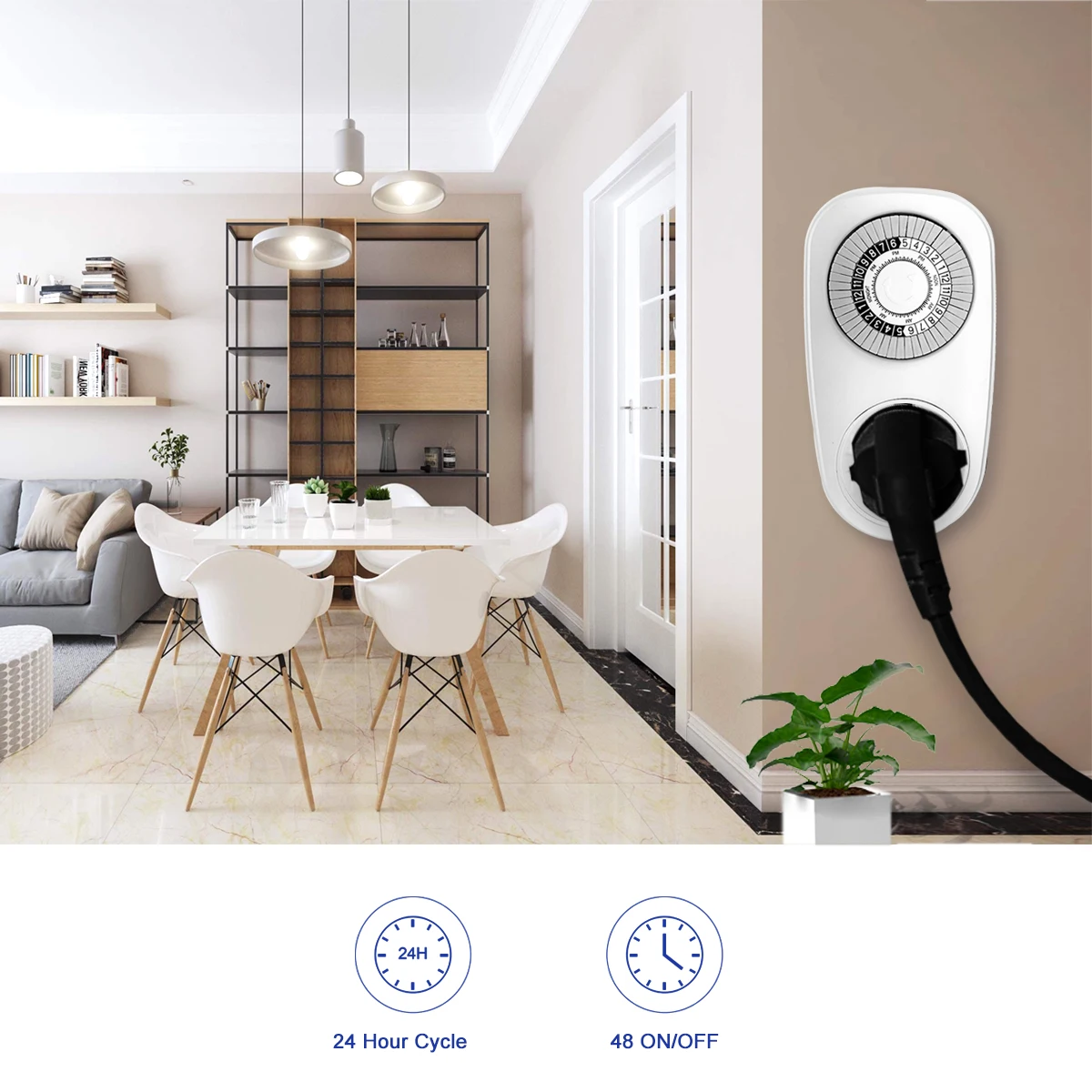 Multifunctional 24 Volt Timer 24 Hours Programmable Digital Timer