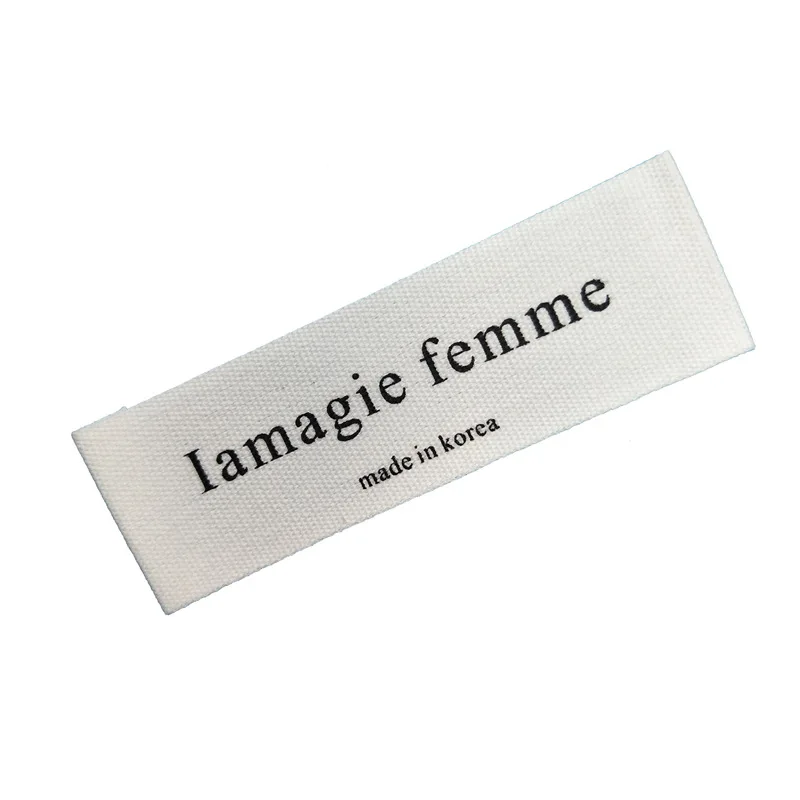 Garment Labels Custom Woven Cotton Label For Clothing