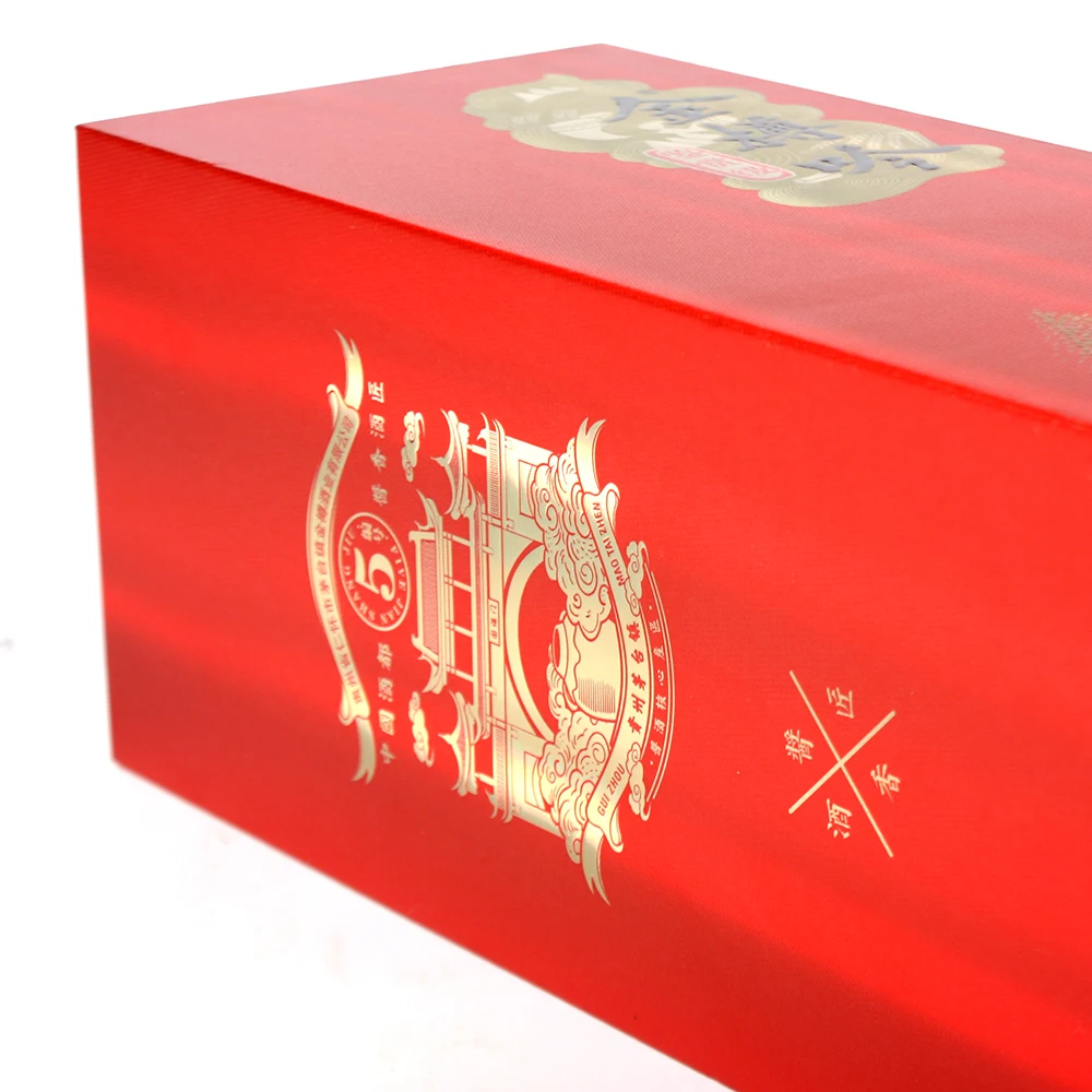 High grade  wine  box custom hardcover  box single  wine gift box