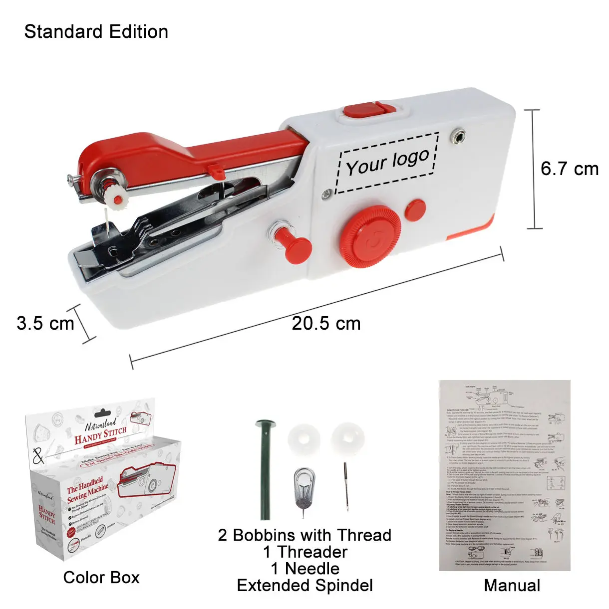 Factory Handy Electric Sewing Machine Mini Portable Handy Stitch Home Travel  Sewing Machine Table Hand-Held Single Stitch