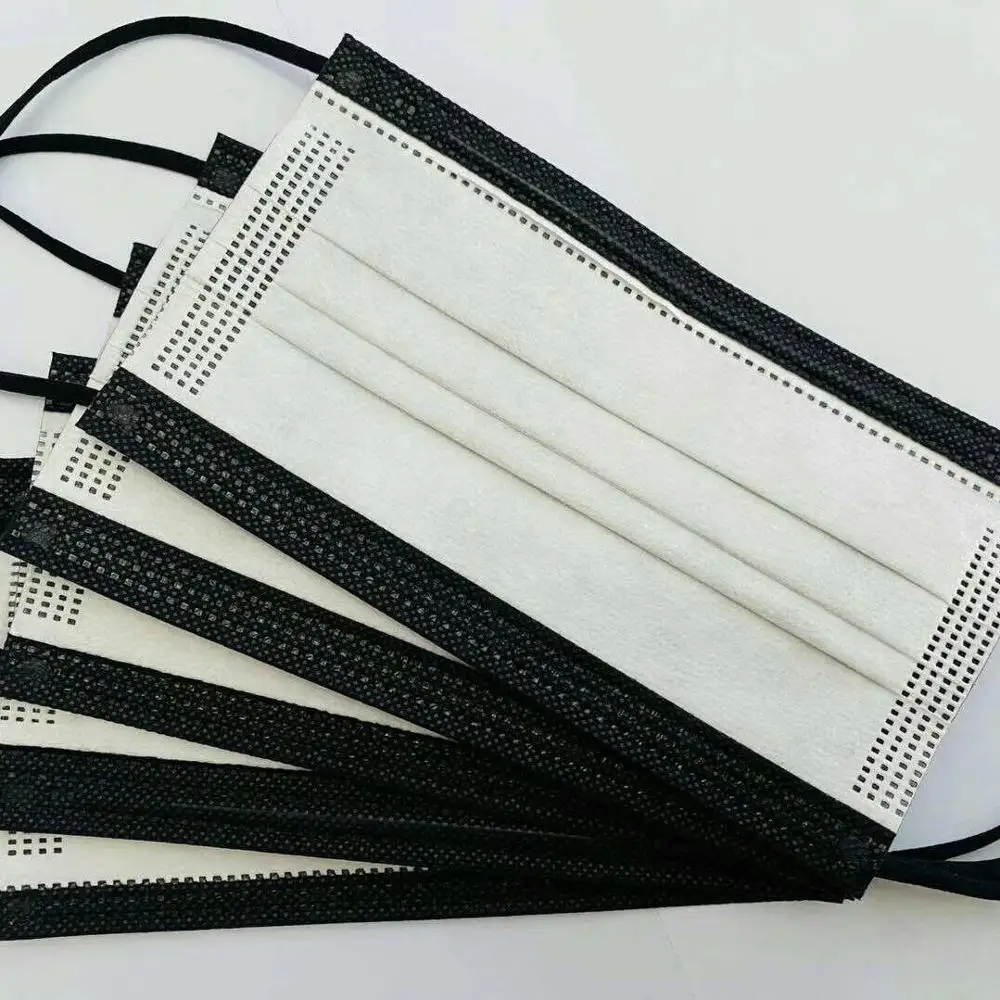 Three-layers Disposable Medical Black Face Masks