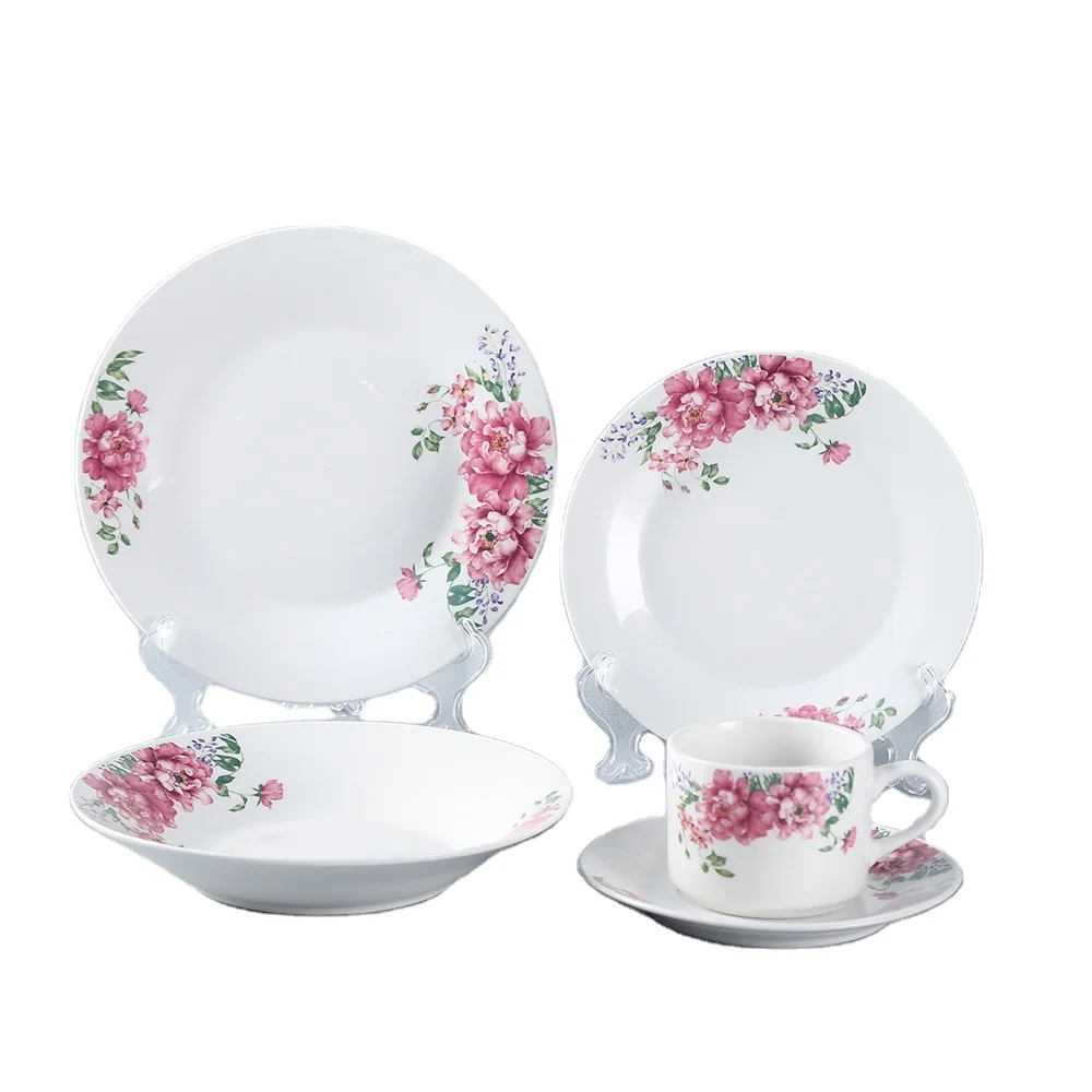 made in China high quality ceramic porcelain 20pcs for home and restaurant