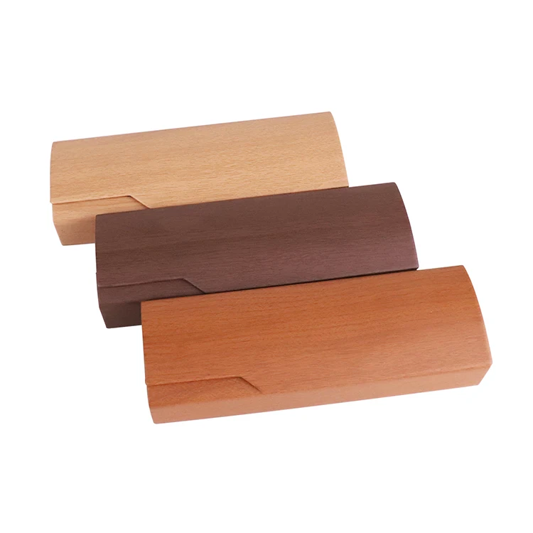 Ready Stock box wholesale custom Copy wood New Design Frame Optical Eyewear PU Cases Glasses Box Case