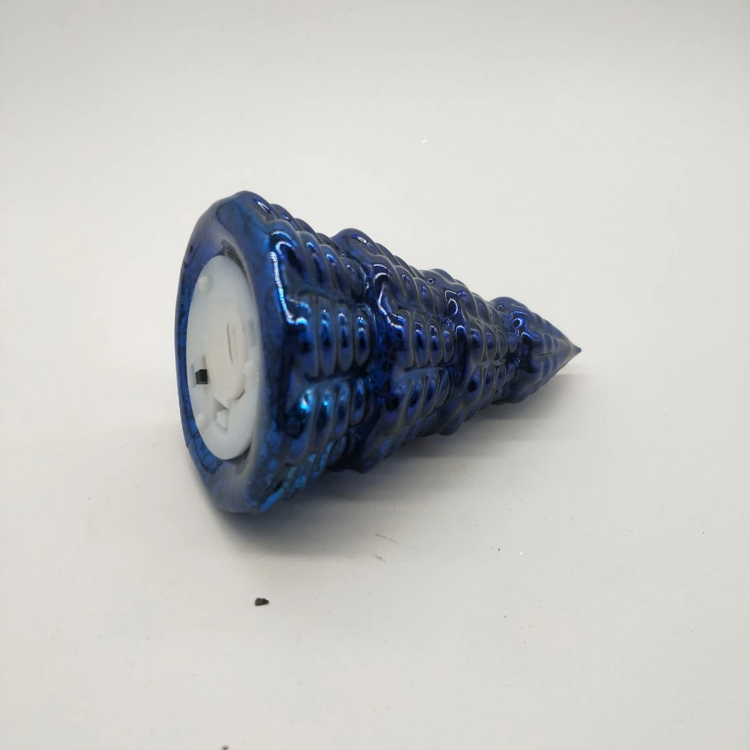 Battery Operated Led String Light Red Mercury Glass Christmas Trees Small Xmas Tree Shaped Blown Glass Ornaments For Table Decor